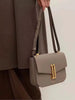 Genuine Leather Single Shoulder Cross Shoulder Underarm Small Square Bag Mssza