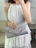 Glitter Shiny Elegant Interior Slot Pocket Party Wedding Clutch Bag Mssza