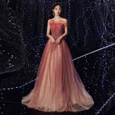 Gradient Long Dress Sweetheart Prom Dresses Mssaz Desses
