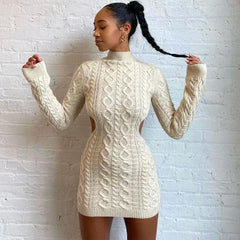 Knitted Sweater Dresses Fall Winter Clothes Mssaz Desses