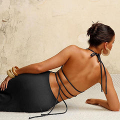Backless Halter Long Maxi Dresses Mssaz Desses