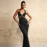 Backless Halter Long Maxi Dresses Mssaz Desses