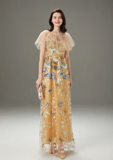 Layered Ruffles Elegant Long Party Prom Dressess Mssaz Desses