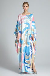 Knitted Printed Elegant Long Robes Mssaz Desses