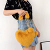 Heart-shaped Diagonal Cross Handle Peach Heart Versatile Handbag Mssza