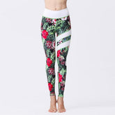 High Waist Sports Prints Long Tights Push Up Running Workout Mssza