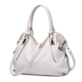 High quality PU leather Solid Top-Handle handbag Mssza
