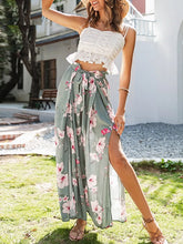 High-waist Casual Style Ruffled Pants Mssza