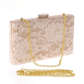 Hollow Lace White Clutch Bag For Women Floral Pochette Mariage Sac Femme Ladies Evening Party Bags Mssza