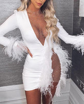 Hollow Out Lack Bodycon Draped Dress Mssaz Desses