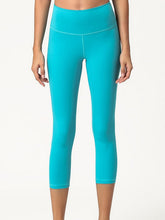 Solid Color Skinny Cropped Legging For Yoga Mssza