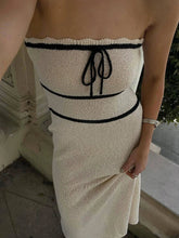 Strapless Sleeveless Backless Slim Y2K Chic Elegant Knitted Party Dresses Maxi Dress Mssaz Desses
