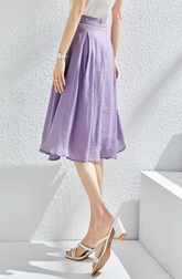 L-Line High Waist Chic Solid Thin Elegant Office Mini Skirts Mssza