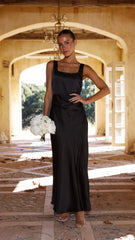 Alaria Maxi Dress Black Mssaz Desses