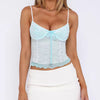 Lace Spliced Bow Simple Causal Design Blouses Camisole Tops Mssza
