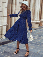 Casual Slim Midi Long Polka Dot Print Dress Mssaz Desses