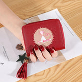 Large Capacity Printed Storage Pouch Short Wallet Mssza