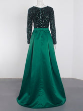 Lush Black Sequin Patchwork Maxi Prom Dress Mssaz Desses