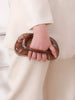 Luxury Acrylic Vintage Marble Shell Chain Shoulder Vacation Clutch Handbag Mssza
