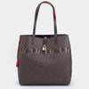 Luxury Brand Design Letter Print Diamond Pattern with Lock Bucket Tote Handbags Mssza