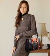 Luxury Quality Leather Letter Large Capacity Shoulder Bags Mssza