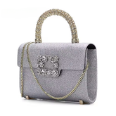Luxury Solid Hasp Chain Shoulder Crossbody Satchels Bag Purses Mssza