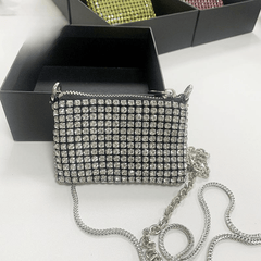 Mini Diamond Bag Full Of Rhinestone Crossbody Bags Glitter Crystal Chains Shoulder Bag Party Bags Mssza