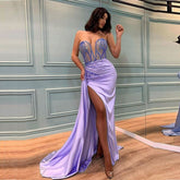 New New Casual Light Purple Sequins Prom Dresses Mssaz Desses
