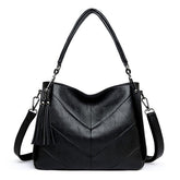 New Large Casual Shoulder Leather Retro Handbag Mssza
