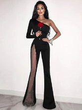 One Shoulder Bandage Party Rompers Jumpsuits Mssza