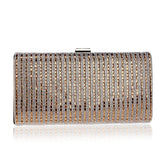 One Side Rhinestones Evening Party Clutch Mssza