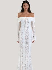 Lana | Off-Shoulder Lace Maxi Dress Mssaz Desses