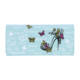 PU Leather Bird Print Casual Card Holder Clutch Wallet Mssza