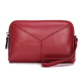 PU Leather Solid Color Long Wallet Clutch Bag Mssza