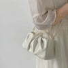 Pearl Handle Square Shoulder Small Messenger Dinner Clutch Purse Mssza