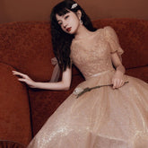 Pearls Beading Tulle Party Dresses Mssaz Desses