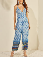 Print Long Sleeveless Casual Jumpsuit Mssza