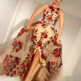 Prom Dresses for Sequin Flower Printed Dress Mssaz Desses