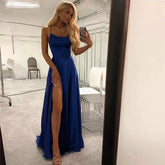 Royal Blue Split Prom Dresses Mssaz Desses