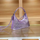 Luxury Satin Glitter Shiny Diamonds Handbag Mssza