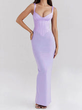 Satin Camisole Sleeveless Bodycon Long Dress Mssaz Desses