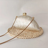 Crystal Formal Stones White Marble Acrylic Box Clutch Mssza
