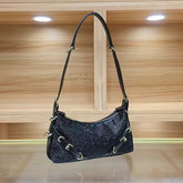 Satin Glitter Shiny Diamonds Clutch Purse Mssza