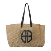 Straw Hollow Out Knitting Large Capacity Shoulder Handbag Mssza