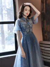 Lace Prom Dresses High Neck Party Graduation Dress Robe Mssaz Desses