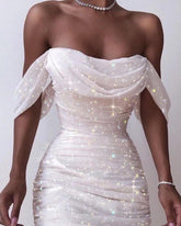 Off Shoulder Cowl Neck Dress Solid Slim Party Dress Backless Strapless Vestidos Mssaz Desses