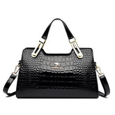 Simple PU Leather Solid Color Handbags Mssza