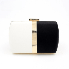 Small Black And White Wedding Clutch For Women Evening Bag Crossbody Bag Wedding Bridal Purse Cocktail Party Mssza