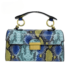 Snakeskin Pattern Luxury Woman Bag Women Brand Pu Leather Square Messenger Brand Female Totes Crossbody Mssza