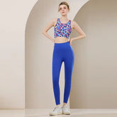 Soft Bra And High Waist Legging High Strength Shock-proof Yoga Set Mssza